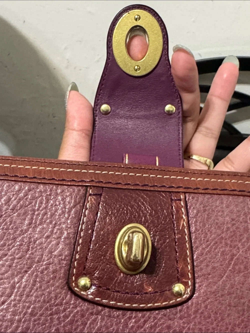 Coach Legacy leather turnlock